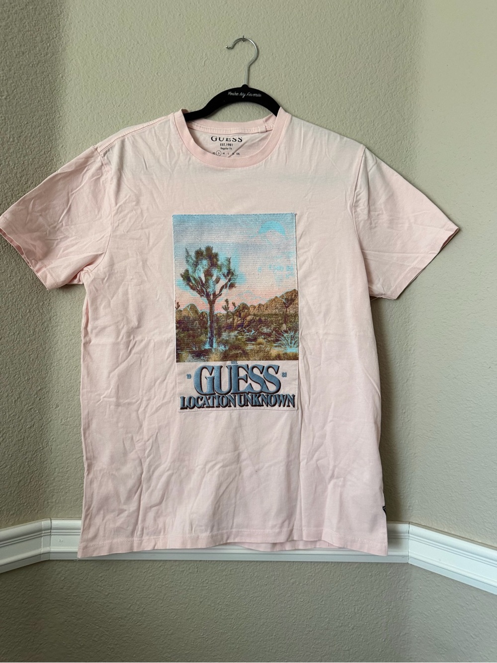 GUESS  Pink Scenic Graphic Tee